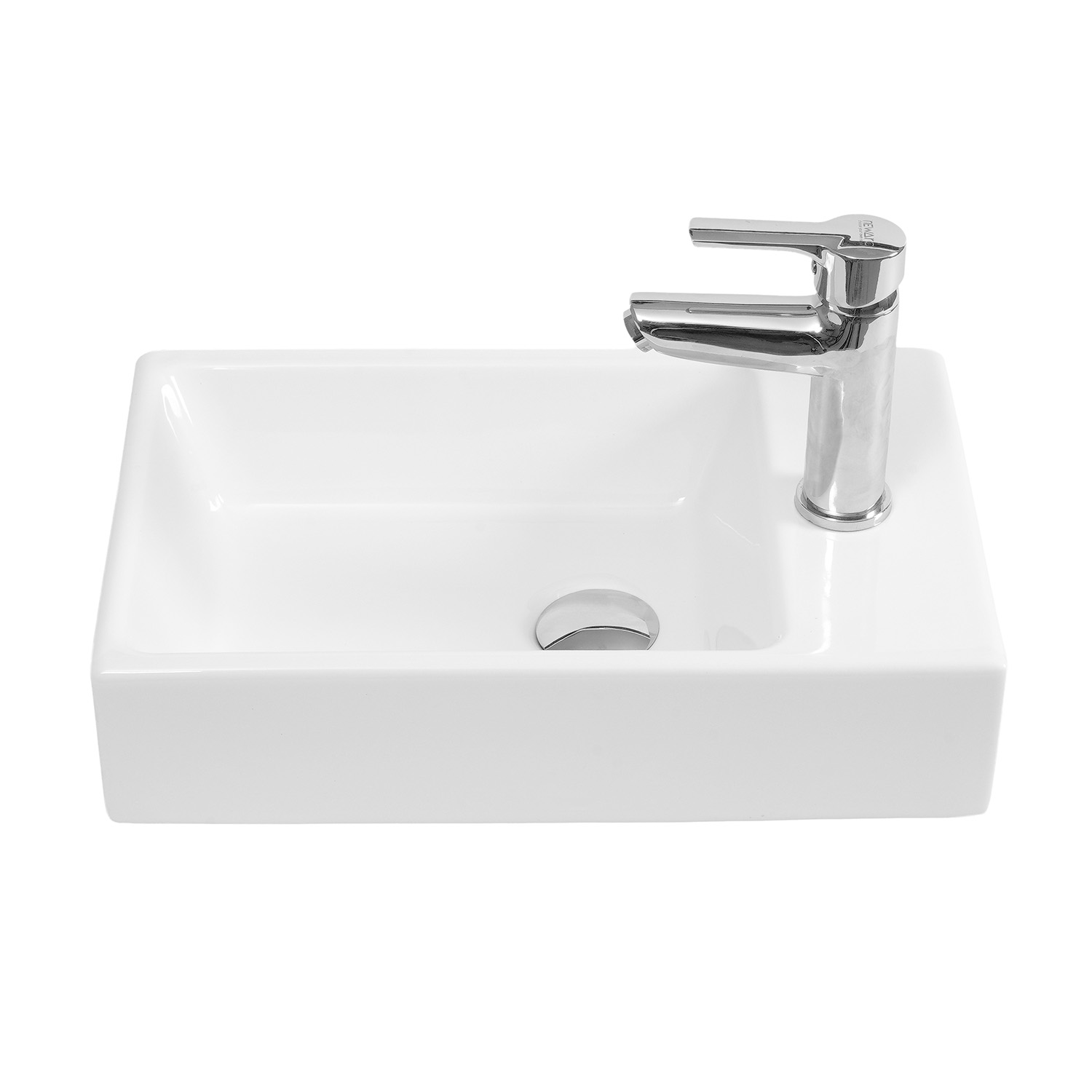 45 cm Batarya Delikli Tezgah Üstü Lavabo